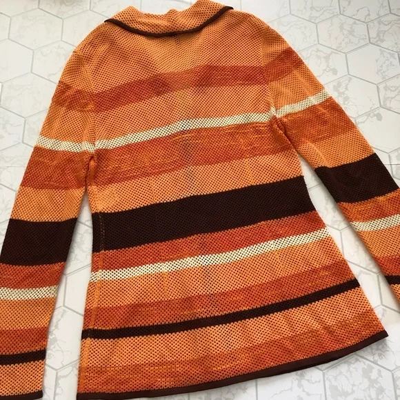 Escada Orange Cardigan Sweater - Picture 9 of 11